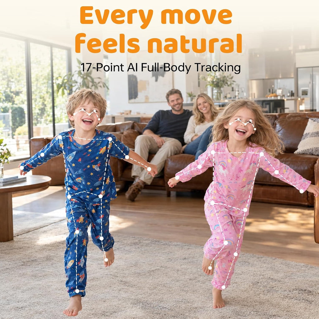 Blackview PlayPop 8 AI Motion Active Play System for Kids & Families, 4-Player, No Controllers, Great for Game Nights & Parties