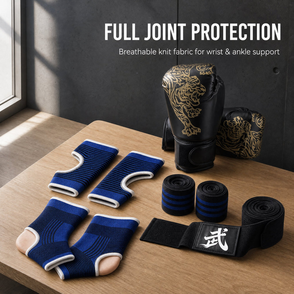 AMTPM Punching Bag for Adults, 4ft PU Leather Heavy Boxing Bag Set with 12oz Boxing Gloves, MMA Karate Kickboxing Boxing Home Gym Martial Art - Unfilled